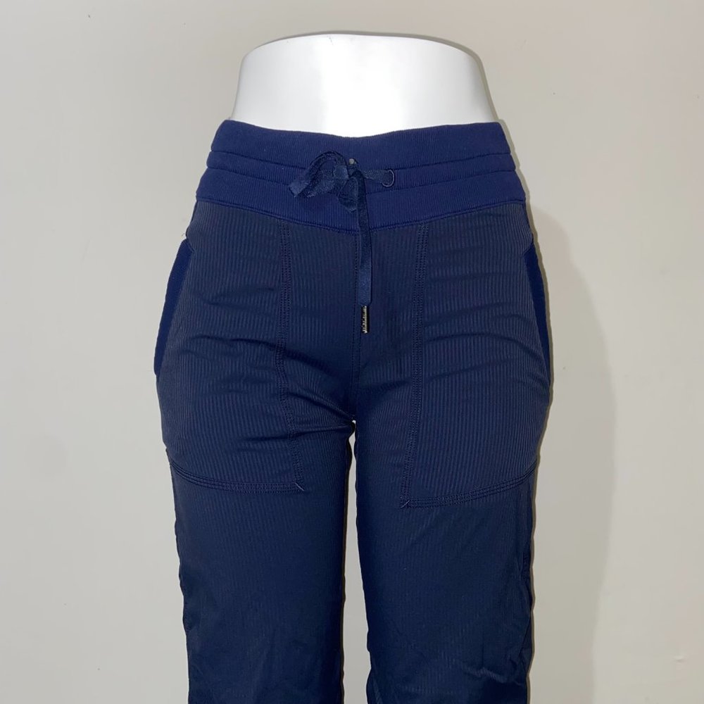 LULULEMON NAVY- BLUE FULL LENGTH PANTS *33”-4 - Picture 2 of 14